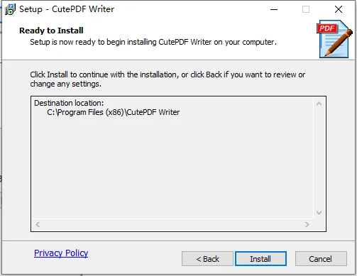 CuteWriter V4.0.1.1 PDF虚拟打印机软件免费下载